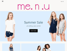 Tablet Screenshot of me-n-u.com